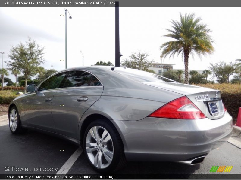 Paladium Silver Metallic / Black 2010 Mercedes-Benz CLS 550