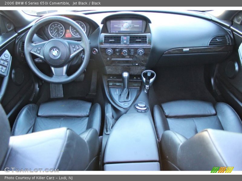 Jet Black / Black 2006 BMW 6 Series 650i Convertible