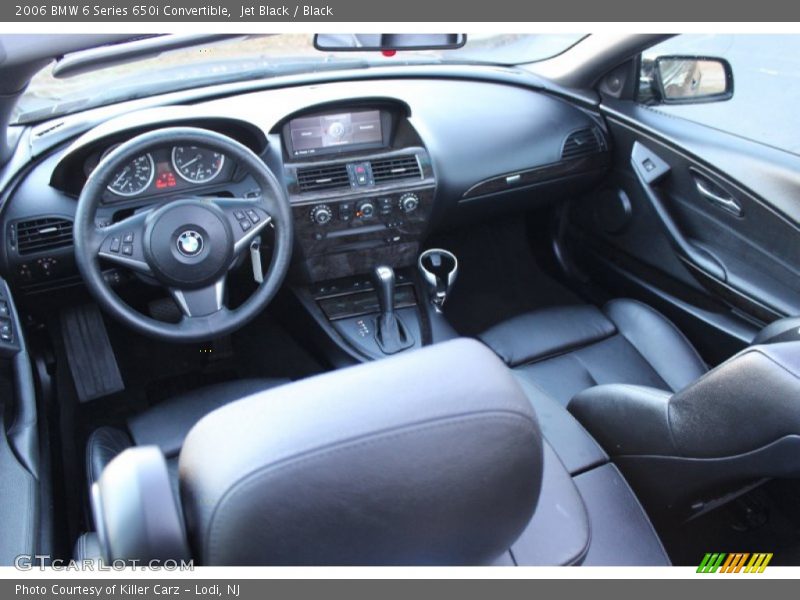 Jet Black / Black 2006 BMW 6 Series 650i Convertible