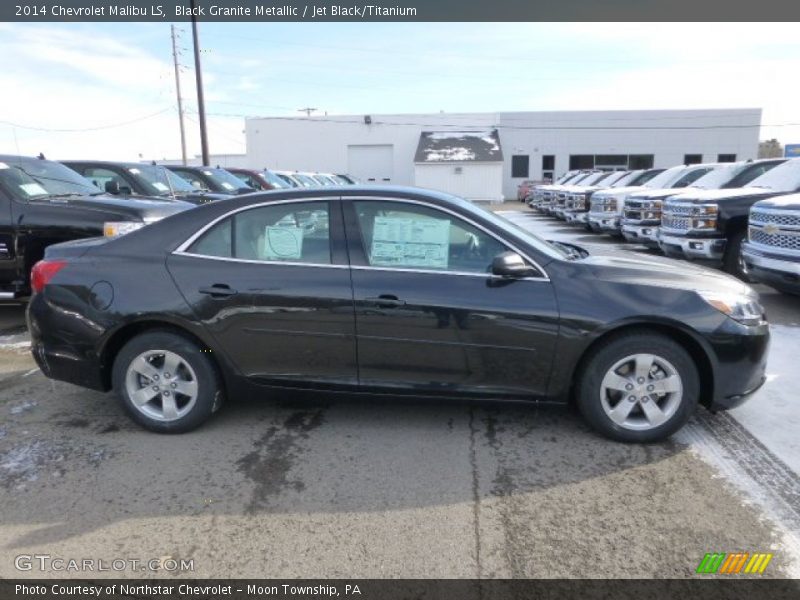 Black Granite Metallic / Jet Black/Titanium 2014 Chevrolet Malibu LS