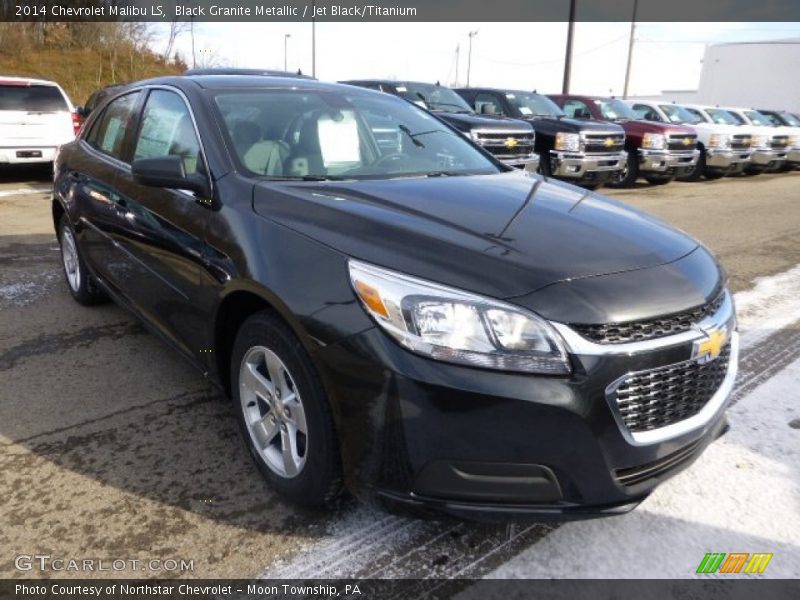 Black Granite Metallic / Jet Black/Titanium 2014 Chevrolet Malibu LS