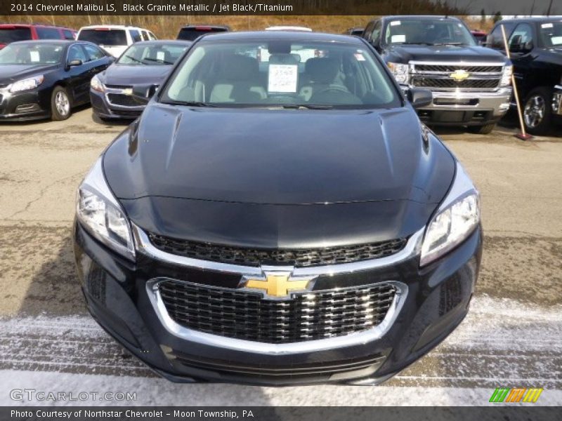 Black Granite Metallic / Jet Black/Titanium 2014 Chevrolet Malibu LS