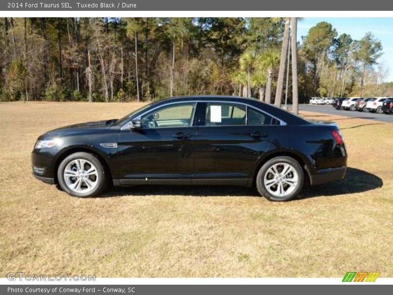 Tuxedo Black / Dune 2014 Ford Taurus SEL