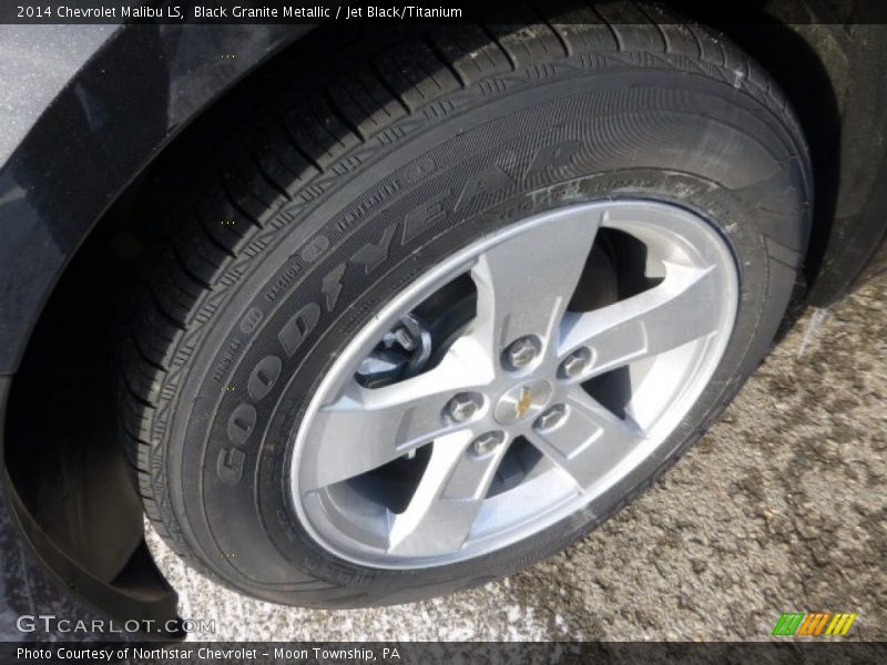 Black Granite Metallic / Jet Black/Titanium 2014 Chevrolet Malibu LS