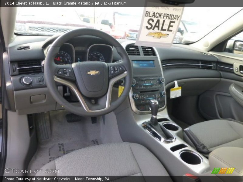 Black Granite Metallic / Jet Black/Titanium 2014 Chevrolet Malibu LS
