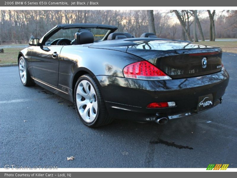 Jet Black / Black 2006 BMW 6 Series 650i Convertible