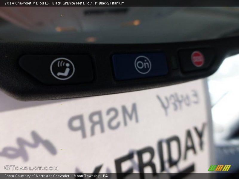 Black Granite Metallic / Jet Black/Titanium 2014 Chevrolet Malibu LS