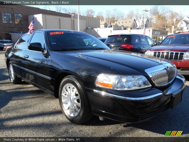 Black / Black 2007 Lincoln Town Car Signature
