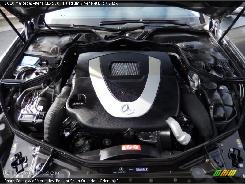 Paladium Silver Metallic / Black 2010 Mercedes-Benz CLS 550