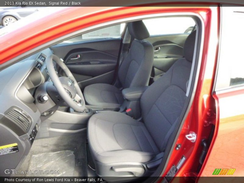 Signal Red / Black 2013 Kia Rio EX Sedan