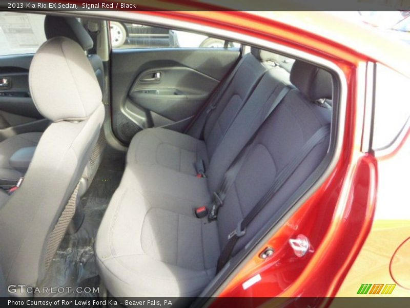 Signal Red / Black 2013 Kia Rio EX Sedan