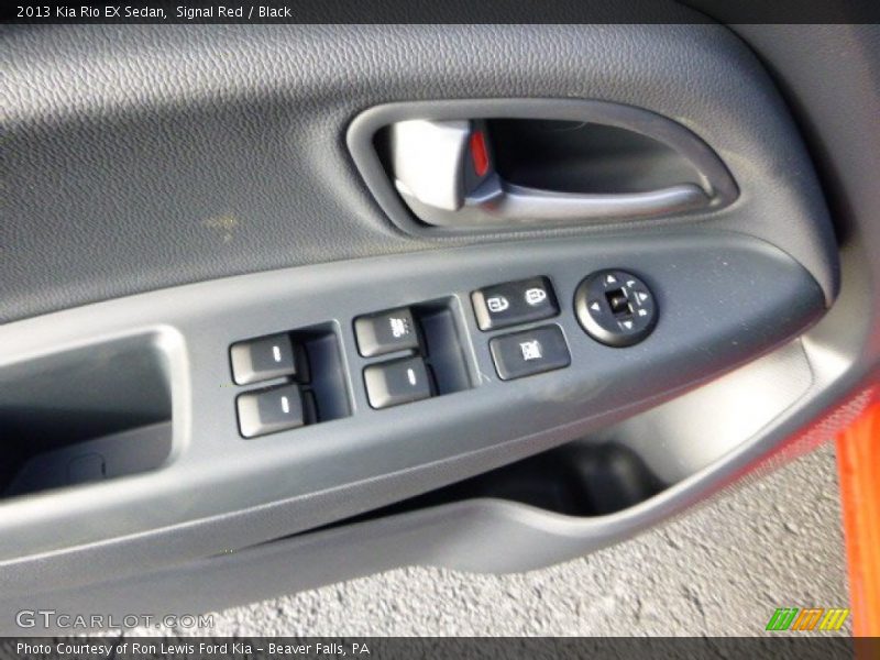 Signal Red / Black 2013 Kia Rio EX Sedan