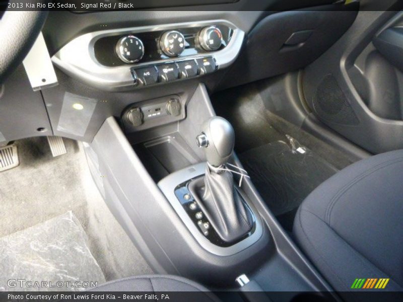 Signal Red / Black 2013 Kia Rio EX Sedan
