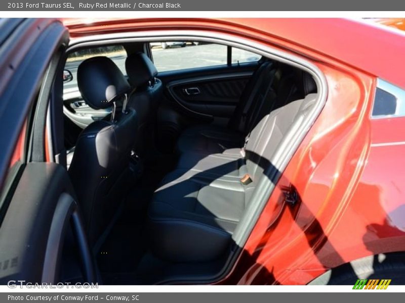 Ruby Red Metallic / Charcoal Black 2013 Ford Taurus SEL