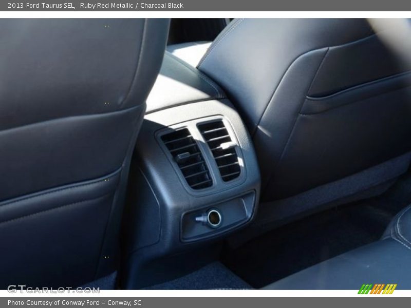 Ruby Red Metallic / Charcoal Black 2013 Ford Taurus SEL