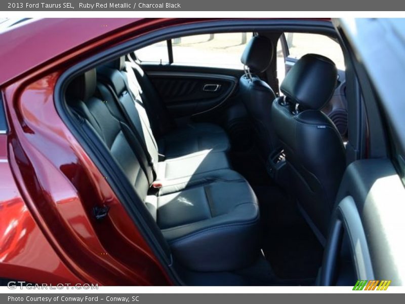 Ruby Red Metallic / Charcoal Black 2013 Ford Taurus SEL