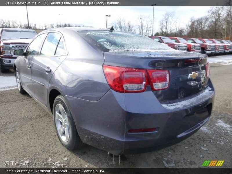 Atlantis Blue Metallic / Jet Black/Titanium 2014 Chevrolet Malibu LS