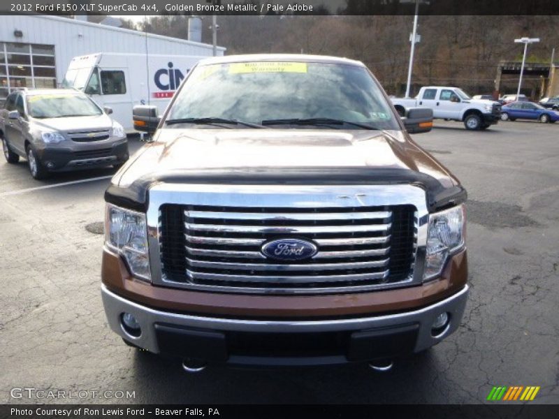 Golden Bronze Metallic / Pale Adobe 2012 Ford F150 XLT SuperCab 4x4