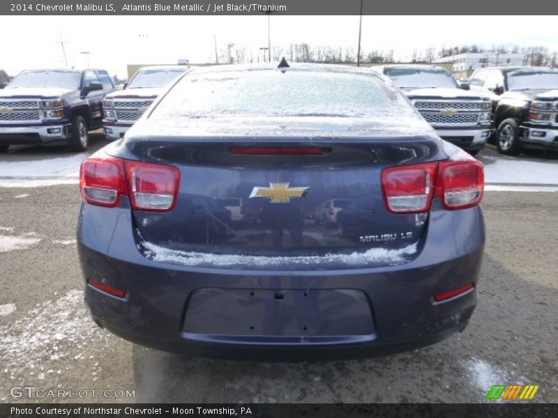 Atlantis Blue Metallic / Jet Black/Titanium 2014 Chevrolet Malibu LS