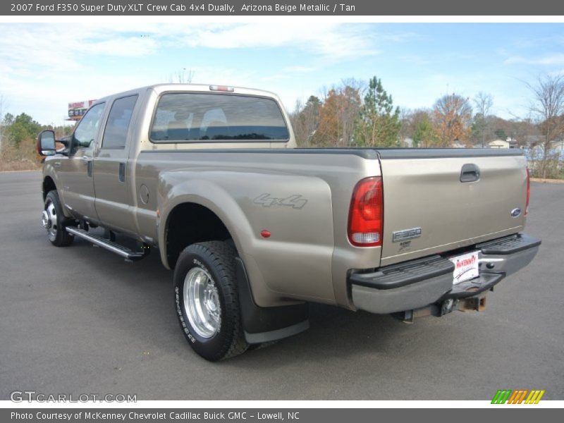 Arizona Beige Metallic / Tan 2007 Ford F350 Super Duty XLT Crew Cab 4x4 Dually