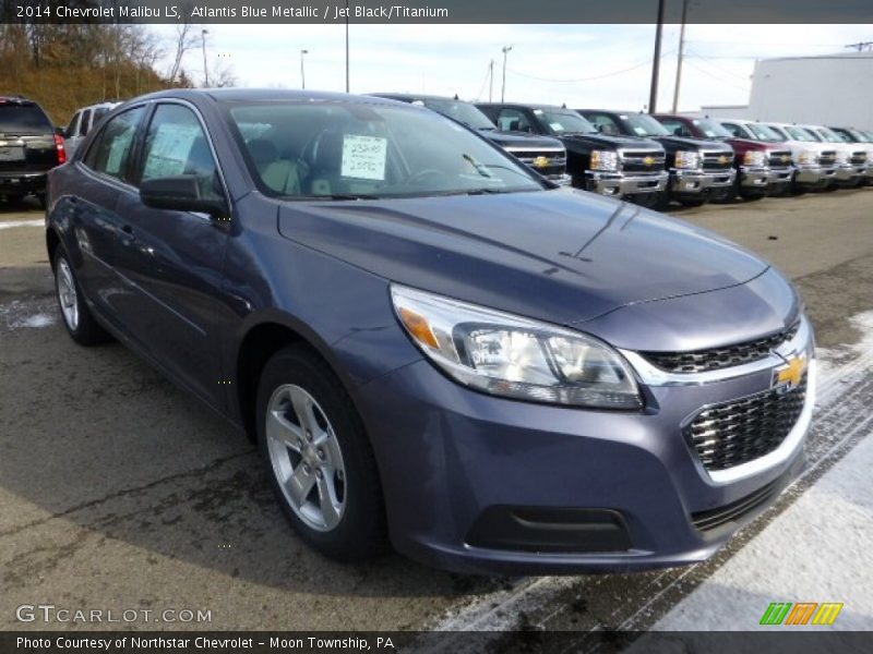 Atlantis Blue Metallic / Jet Black/Titanium 2014 Chevrolet Malibu LS