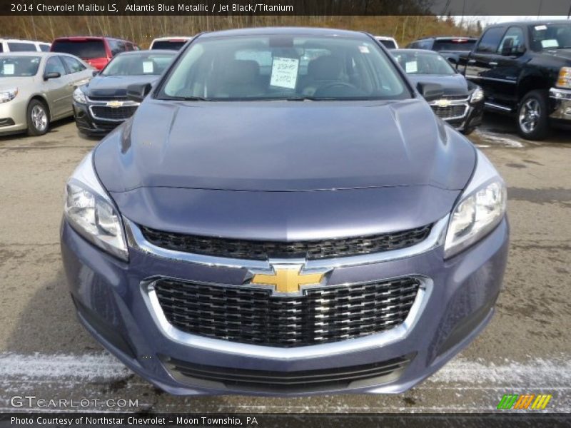Atlantis Blue Metallic / Jet Black/Titanium 2014 Chevrolet Malibu LS