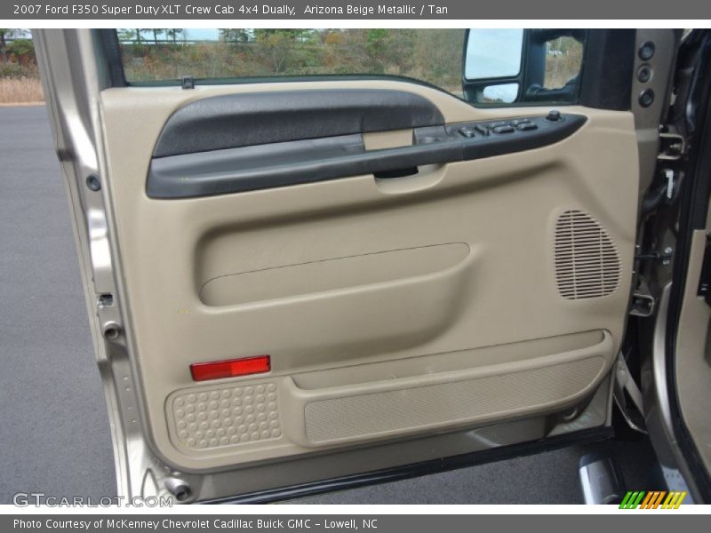 Arizona Beige Metallic / Tan 2007 Ford F350 Super Duty XLT Crew Cab 4x4 Dually