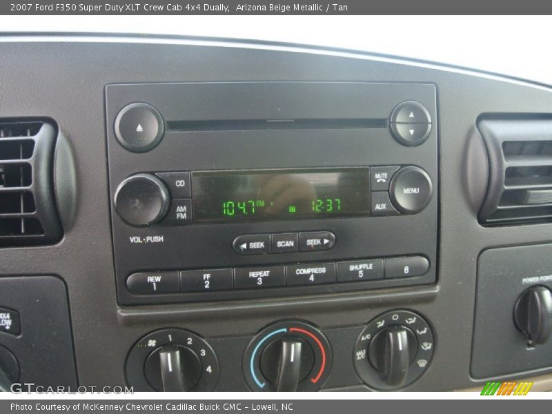 Arizona Beige Metallic / Tan 2007 Ford F350 Super Duty XLT Crew Cab 4x4 Dually