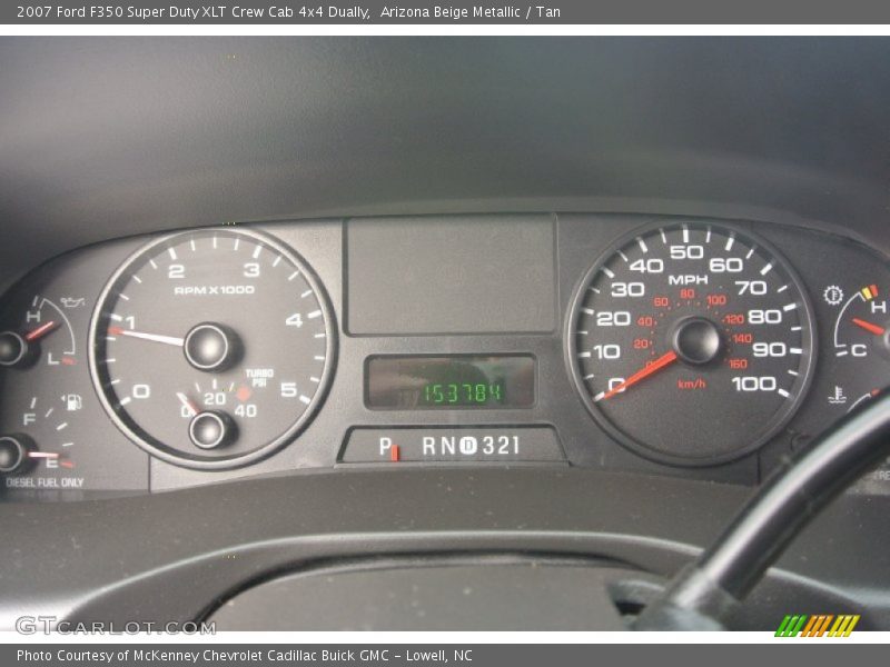 Arizona Beige Metallic / Tan 2007 Ford F350 Super Duty XLT Crew Cab 4x4 Dually