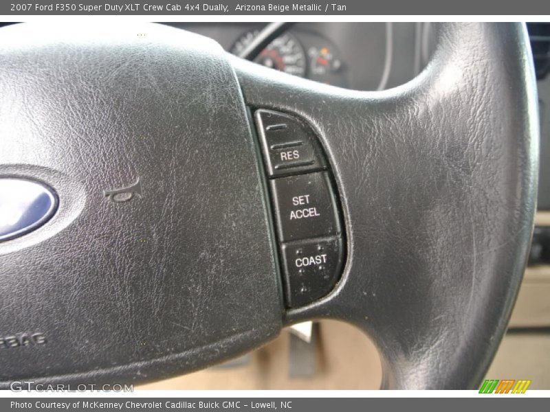 Arizona Beige Metallic / Tan 2007 Ford F350 Super Duty XLT Crew Cab 4x4 Dually