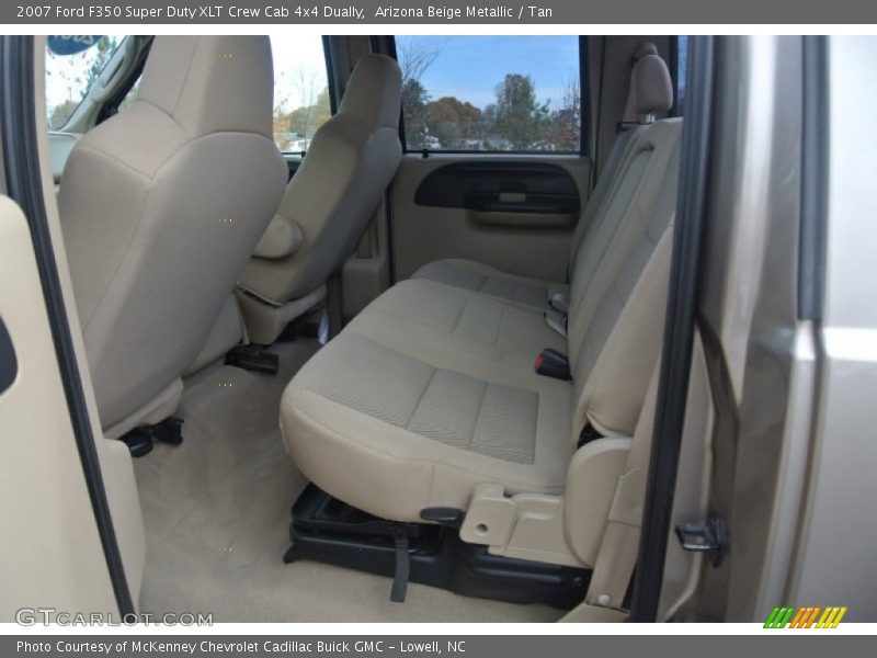 Arizona Beige Metallic / Tan 2007 Ford F350 Super Duty XLT Crew Cab 4x4 Dually