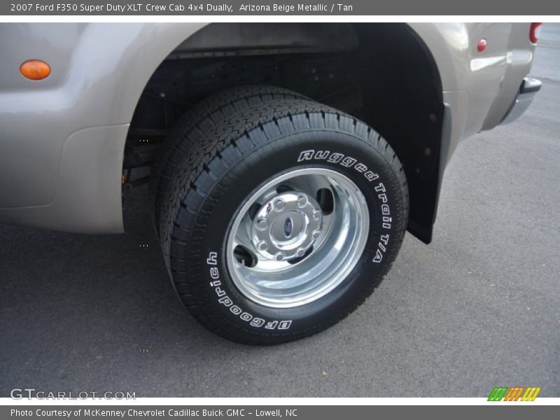 Arizona Beige Metallic / Tan 2007 Ford F350 Super Duty XLT Crew Cab 4x4 Dually