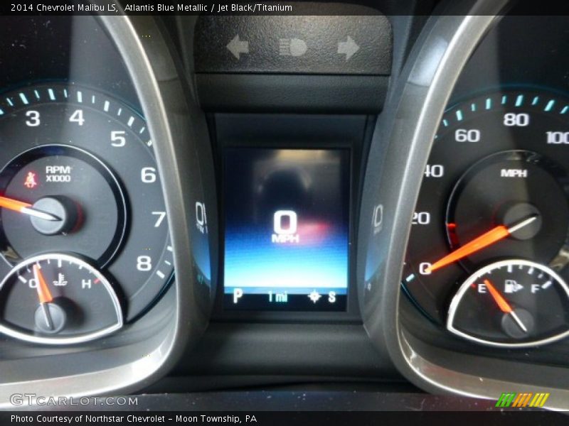 Atlantis Blue Metallic / Jet Black/Titanium 2014 Chevrolet Malibu LS
