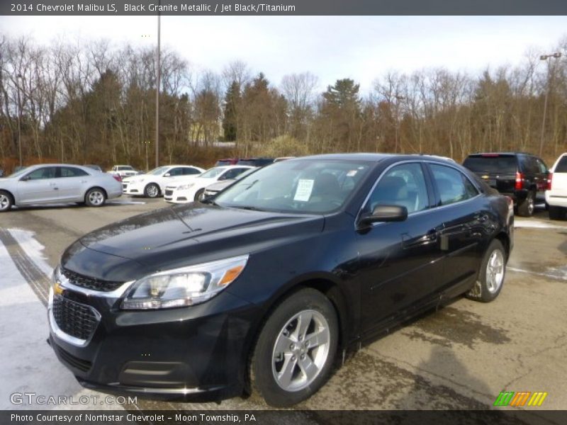 Black Granite Metallic / Jet Black/Titanium 2014 Chevrolet Malibu LS