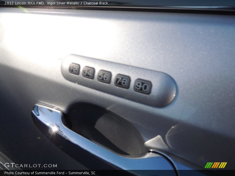 Ingot Silver Metallic / Charcoal Black 2012 Lincoln MKX FWD
