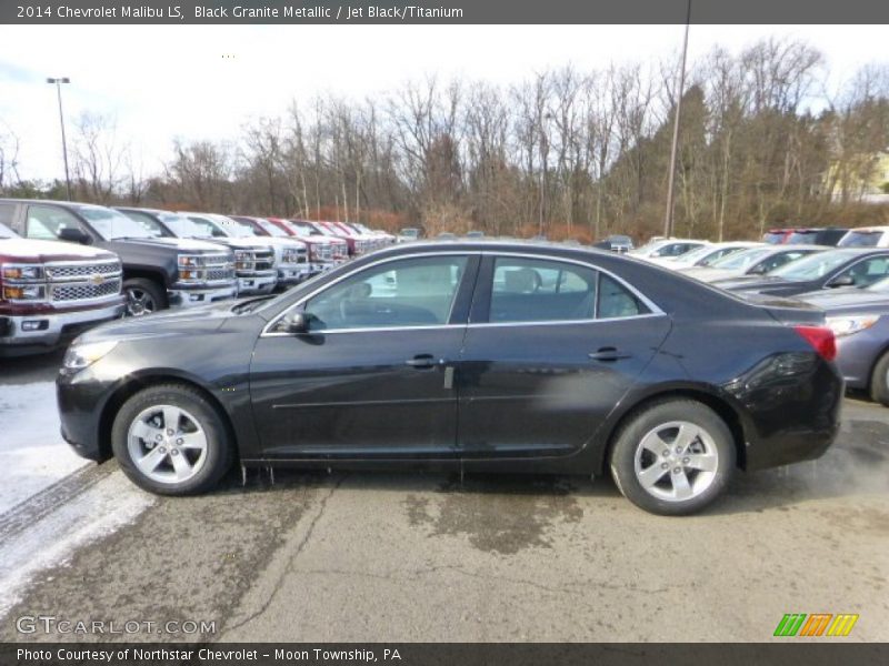 Black Granite Metallic / Jet Black/Titanium 2014 Chevrolet Malibu LS