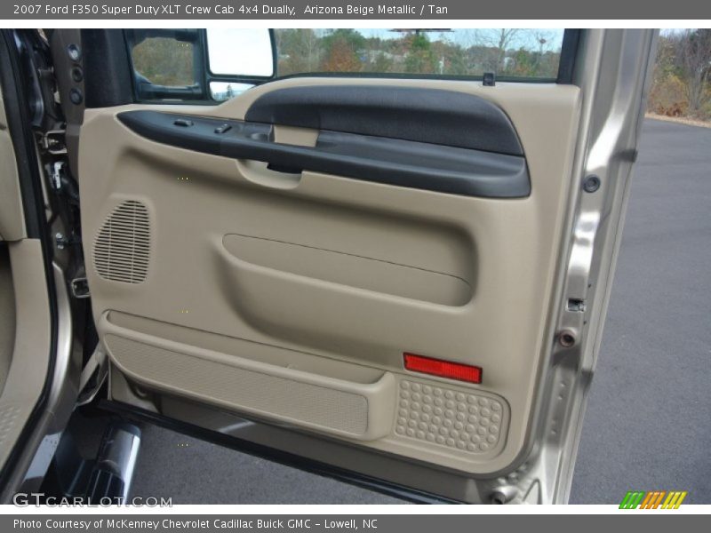 Arizona Beige Metallic / Tan 2007 Ford F350 Super Duty XLT Crew Cab 4x4 Dually