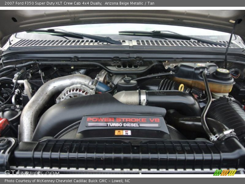 Arizona Beige Metallic / Tan 2007 Ford F350 Super Duty XLT Crew Cab 4x4 Dually