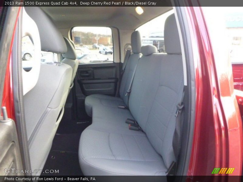 Deep Cherry Red Pearl / Black/Diesel Gray 2013 Ram 1500 Express Quad Cab 4x4