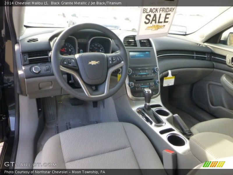 Black Granite Metallic / Jet Black/Titanium 2014 Chevrolet Malibu LS