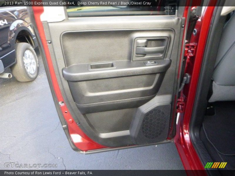 Deep Cherry Red Pearl / Black/Diesel Gray 2013 Ram 1500 Express Quad Cab 4x4