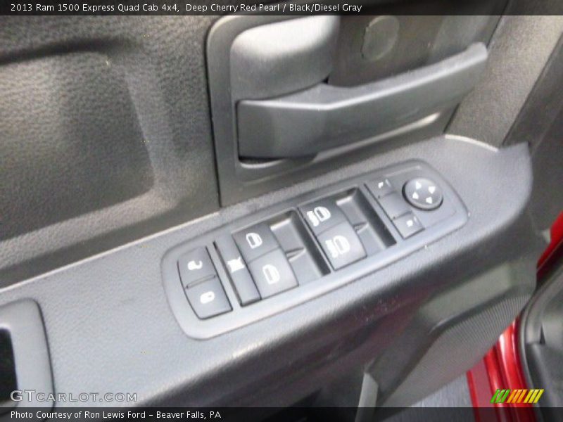 Deep Cherry Red Pearl / Black/Diesel Gray 2013 Ram 1500 Express Quad Cab 4x4