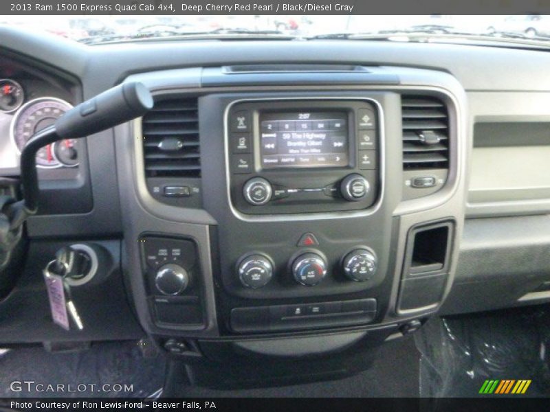 Deep Cherry Red Pearl / Black/Diesel Gray 2013 Ram 1500 Express Quad Cab 4x4