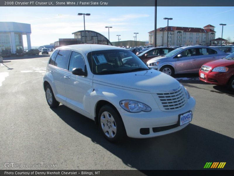 Stone White / Pastel Slate Gray 2008 Chrysler PT Cruiser LX
