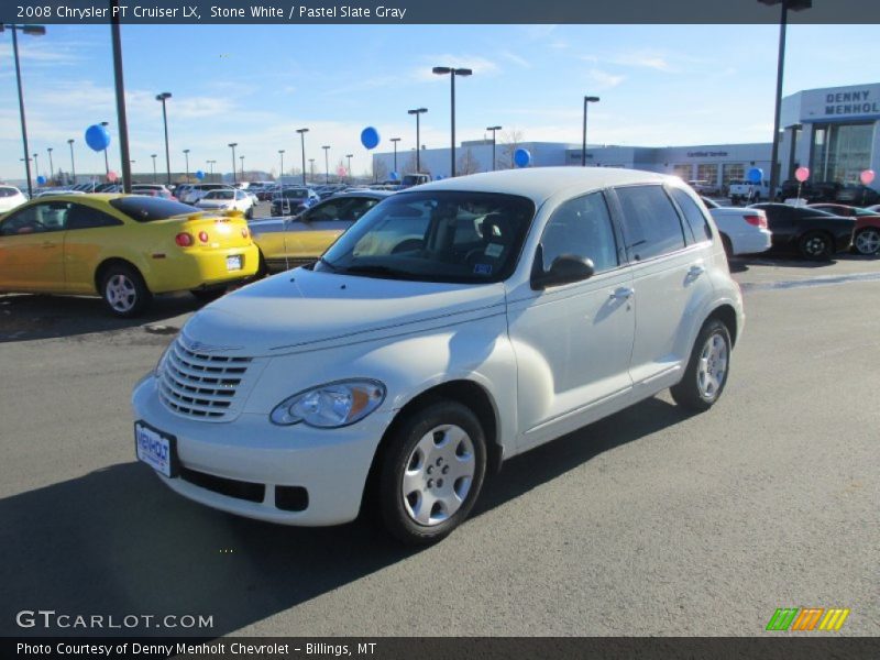 Stone White / Pastel Slate Gray 2008 Chrysler PT Cruiser LX