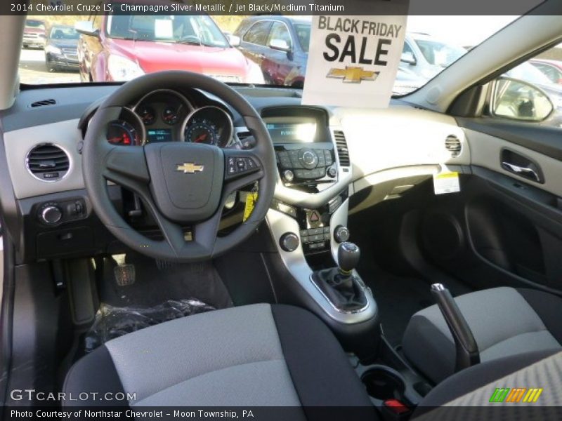 Jet Black/Medium Titanium Interior - 2014 Cruze LS 
