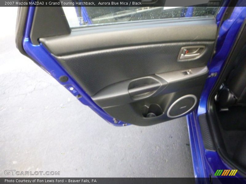 Aurora Blue Mica / Black 2007 Mazda MAZDA3 s Grand Touring Hatchback