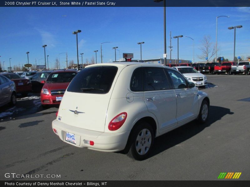 Stone White / Pastel Slate Gray 2008 Chrysler PT Cruiser LX