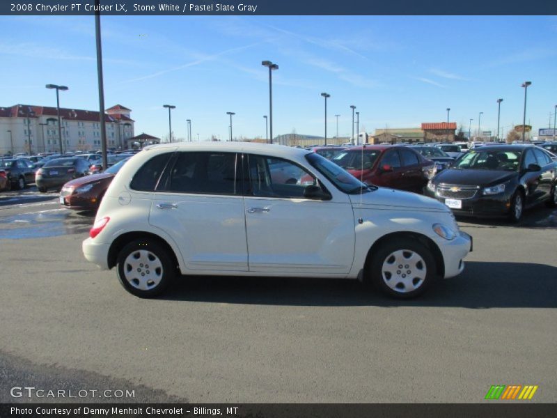 Stone White / Pastel Slate Gray 2008 Chrysler PT Cruiser LX