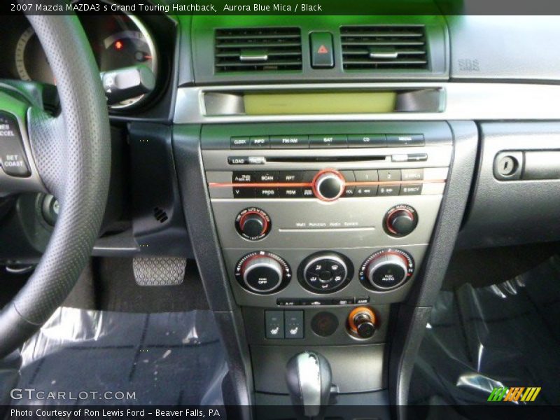 Aurora Blue Mica / Black 2007 Mazda MAZDA3 s Grand Touring Hatchback